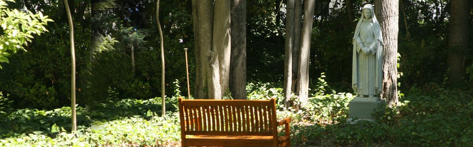 Mary in the garden slide